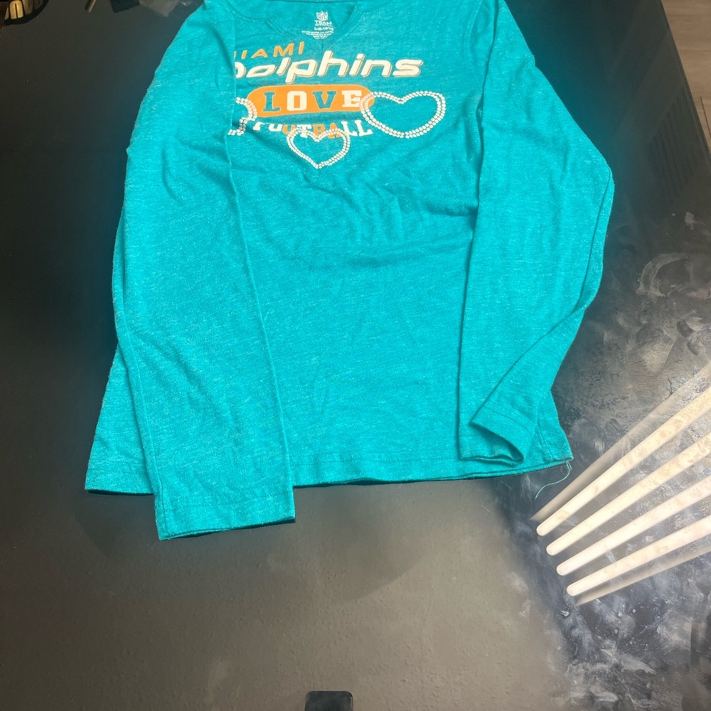 NFL Miami Dolphins Teal Long Sleeve Tee
